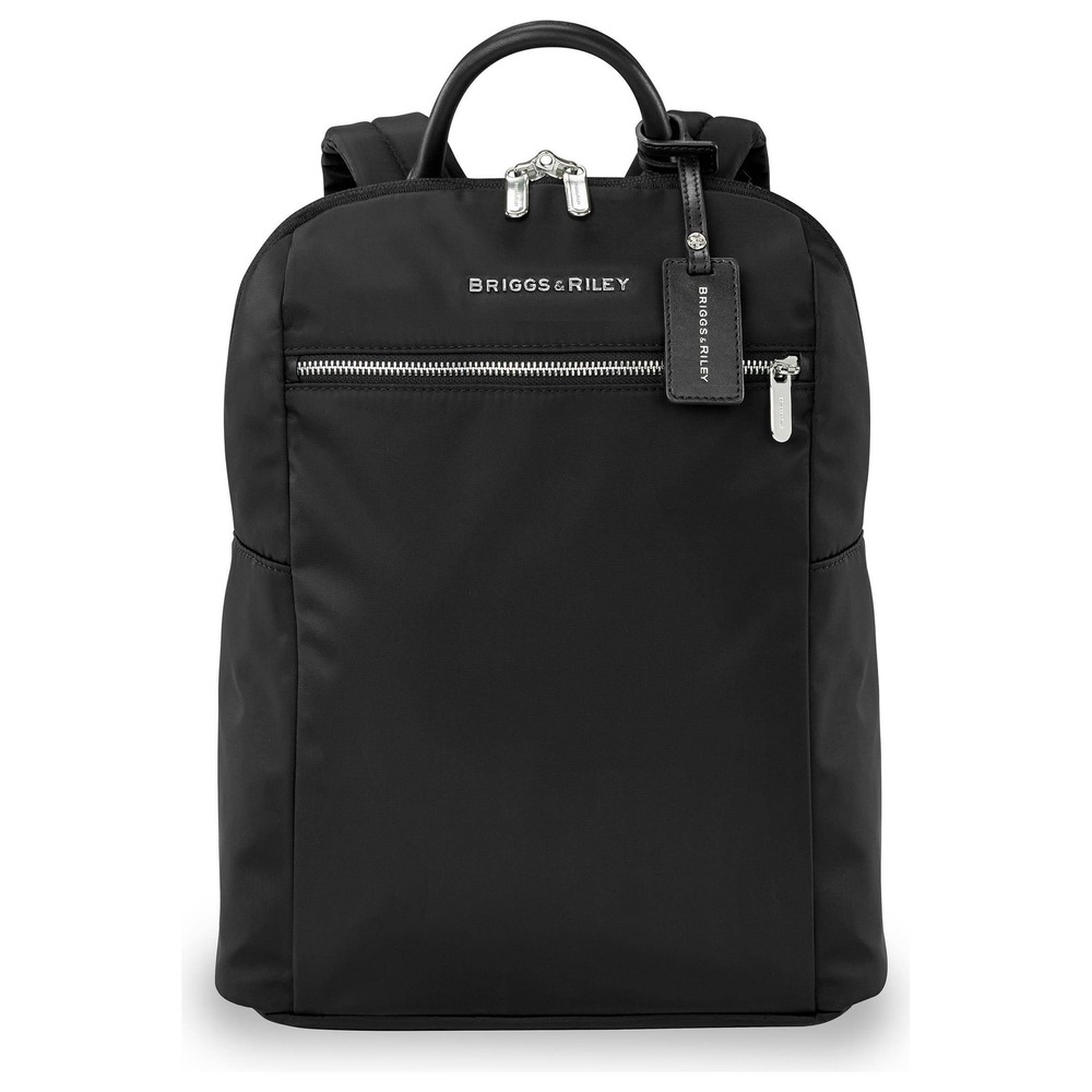 Briggs & Riley Kinzie Street slim Wide Mouth Backpack Black RFID Outdoor Travel